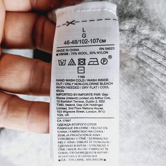 BR STANDARD | boiled wool mock neck sweater - Picture 5 of 6